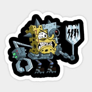 cyborg Sponge bob Sticker